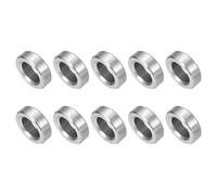 sourcing map 10 Pcs Stainless Steel Spacers, 6mm ID x 10mm OD x 3mmL 304 Stainless Steel Bushing Screw Standoff Unthreaded Round Spacer for 1/4" or M6 Screws Bolts Nuts