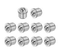 sourcing map 10 Pcs Stainless Steel Spring Plunger, 5 x 3.5 mm Precision Spring-Loaded Ball Catch Latch Catcher Roller Catches for Furniture Door Wardrobes Closet Drawer Locking(5N), Silver