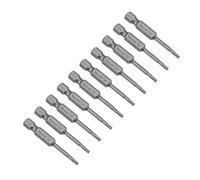 sourcing map 10 Pcs TA20 Magnetic Triangular Head Screwdriver Bits, 1/4 Inch Hex Shank 2-inch Length S2 Power Tools