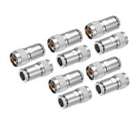 sourcing map 10 Pcs UHF Male Clamp Connector, 11mm PL259 Attach Adapter End RF Coax Connector Adapter for LMR400 RG8 RG213 RG214 Coaxial Cable
