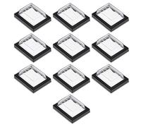 sourcing map 10 pcs Waterproof Case Switch Covers Caps Protectors Clear Black Rectangle Splash for Boat Rocker Switch