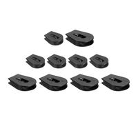 sourcing map 10 Pcs Wheeled Cord Locks for Drawstring Plastic Toggle Slider Stopper End Cord Slider Replacement for Backpack Shoelace Hat Bungee Shock Cord, 0.9/1.5 Inch