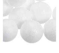 sourcing map 10 Pcs White Craft Foam Balls 1.5 Inch Smooth Polystyrene Foam Balls for Crafts Christmas Wedding Party Decorations DIY Household Project