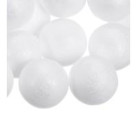 sourcing map 10 Pcs White Craft Foam Balls 1.9 Inch Smooth Polystyrene Foam Balls for Crafts Christmas Wedding Party Decorations DIY Household Project