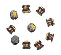 sourcing map 10 PCS Wireless Induction LED Lights, Wireless Warm White LED Light Lamp Inductive for Art Decoration Action Figures Handmade DIY, 4.3x4.3x4.5mm