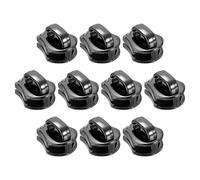 sourcing map 10 Pcs Zipper Sliders, #10 Zipper Pull Replacement for Sewing Bags Coats Jackets Closed-End Pulls Replacing, Dark Gray
