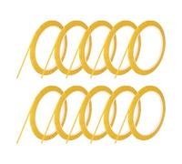 sourcing map 10 Rolls Whiteboard Tape Graphic Chart Tape 3mm 54.7 Yard Art Tape Thin Self-Adhesive Pinstripe Tape Masking Tape for Gift Wrapping Craft Supplies, Yellow