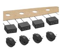 sourcing map 10 Set Miniature Square Slow Blow Micro Fuses with Holders,T6.3A 250V for Protecting Household Appliances and Electronic Instruments, Black