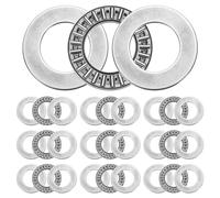 sourcing map 10 Sets AXK2035+2AS Thrust Needle Roller Bearings with Washers, 20x35x4mm Chrome Steel Needles Roller Bearing, P5 (ABEC 5)