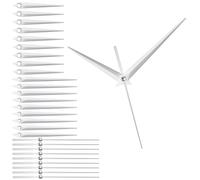 sourcing map 10 Sets Clock Hands, Aluminum Clock Hands Only Kit Parts Mechanism Replacement for DIY Repair Movements Parts for Living Bed Room Home Decor, Silver 3.66 Inch