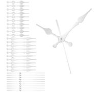 sourcing map 10 Sets Clock Hands, Aluminum Clock Hands Only Kit Parts Mechanism Replacement for DIY Repair Movements Parts for Living Bed Room Home Decor, Silver 4.6 Inch