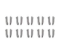 sourcing map 10 Sets Double Open Zipper Repair Latch Kits, #3 Insert Pins for Jacket Coat Two-Way Separating Zippers, Metallic Black