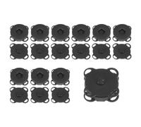 sourcing map 10 Sets Magnetic Snap 0.55 Inch Metal Fasteners Sew on Magnets Clasps Replacement Magnetic Closures for Purses Clothing Totes Bags Wallet Fabric Sewing DIY Crafts, Black