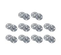 sourcing map 10 Sets Sewing Snap Buttons, 12mm Invisible Press Studs Buttons Sew-on Metal Snap Fasteners Zinc Alloy for Clothes DIY Crafts, Gray