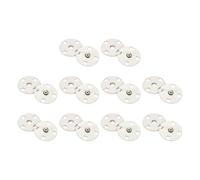 sourcing map 10 Sets Sewing Snap Buttons, 12mm Invisible Press Studs Buttons Sew-on Metal Snap Fasteners Zinc Alloy for Clothes DIY Crafts, Beige