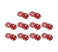 sourcing map 10 Sets Sewing Snap Buttons, 15mm Invisible Press Studs Buttons Sew-on Metal Snap Fasteners Zinc Alloy for Clothes DIY Crafts, Wine Red