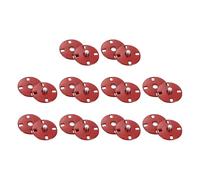 sourcing map 10 Sets Sewing Snap Buttons, 18mm Invisible Press Studs Buttons Sew-on Metal Snap Fasteners Zinc Alloy for Clothes DIY Crafts, Wine Red