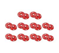 sourcing map 10 Sets Sewing Snap Buttons, 18mm Invisible Press Studs Buttons Sew-on Metal Snap Fasteners Zinc Alloy for Clothes DIY Crafts, Red