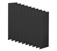 sourcing map 10 Sheet 4800 Pieces Self Adhesive Mirror Mosaic Tiles 5x5mm Small Square Mirror Tiles Sticker Disco Ball Stickers Mini Glass Tiles for DIY Craft Party Home Decoration, Black