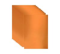 sourcing map 10 Sheets Metallic Foil Paper, A4 Thick 250gsm Cardstock Foil 8.3" x 11.7" Shiny Mirror Glitter Paper Sheets for Crafts Scrapbooks Cards Party Decorations, Orange