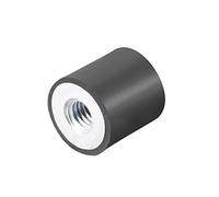 sourcing map 10 x 10mm M4 Thread Female Rubber Mounts,Vibration Isolators,Replaces Anti Vibration Pads Flat Silentblock Base Block