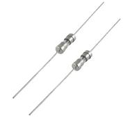 sourcing map 10 X Axial Lead Slow Blow 3.6 X 10mm Glass Fuse 250V 1.25A