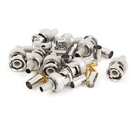 sourcing map 10 x BNC Male RG59 Coaxial Crimp Connector Adapter Set for CCTV camera