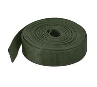 sourcing map 10 Yard/30ft Lightweight Polypropylene Webbing Strap 3.8cm(1.5") Backpack Strapping Band Army Green for Outdoor Luggage Cargo Straps