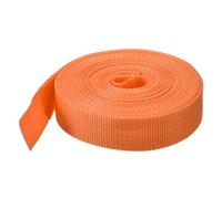 sourcing map 10 Yard/30ft Lightweight Polypropylene Webbing Strap 3.8cm(1.5") Backpack Strapping Band Light Orange for Outdoor Luggage Cargo Straps
