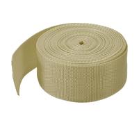 sourcing map 10 Yard/30ft Lightweight Polypropylene Webbing Strap 5cm(2") Backpack Strapping Band Light Khaki for Outdoor Luggage Cargo Straps