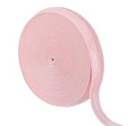 sourcing map 10 Yards Fold Over Elastic Stretch Ribbon Strap, 1-1/2 Inch Wide Folded Edge Elastic Webbing for Hair Ties Headbands DIY Craft Waistband Pants Clothes, Pink