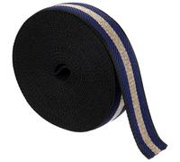 sourcing map 10 Yards Nylon Webbing Strap, 1 3/8-inch(38mm) Striped Webbing Straps Nylon Heavy Duty Webbing Strap Nylon Strap Belt for Backpack Crafts, Dark Blue