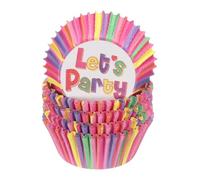 sourcing map 100 Count Cupcake Liners Cupcake Cups Standard Size Muffins Liners Papers Baking Cups Wrappers Greaseproof for Party Wedding, Rainbow Color