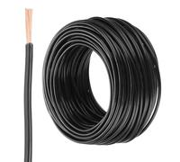 sourcing map 100 Feet Electrical Wire Insulated Stranded Copper 12 AWG Hook Up Wire Cable THHN Wire Doorbell Wiring, Industrial, Trailer Wiring, Electrical Rated for 600 Volts,UL listed,Black