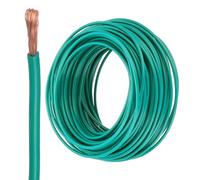 sourcing map 100 Feet Electrical Wire Insulated Stranded Copper 14 AWG Hook Up Wire Cable THHN Wire Doorbell Wiring, Industrial, Trailer Wiring, Electrical Rated for 600 Volts,UL listed,Green