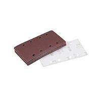 sourcing map 100 Grit 1/3 Sanding Sheet Sander Sandpaper Hook and Loop Pads 8 Hole 15pcs
