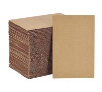 sourcing map 100 Pack 4" x 6" Corrugated Cardboard Sheets 1/8" Thick Flat Cardboard Filler Inserts Pads for Mailers, Packing, Art Projects, DIY Crafts