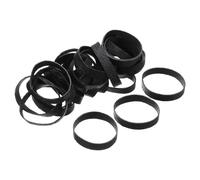 Sourcing Map 100 Pack Black Natural Rubber Elastic Band 50mm x 10mm