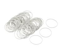 Sourcing Map 100 Pack White Rubber Elastic Band 25mm x 1mm