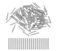 sourcing map 100 Pcs 1.5mm x 14mm Dowel Pins Bearing Steel Cylindrical Dowel Pins Shelf Support Peg Pin Rod Fasten Elements Metal Shelf Pegs +/-0.02mm Diameter Tolerance, Silver Tone