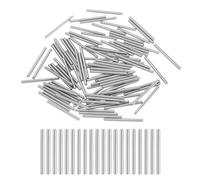 sourcing map 100 Pcs 1.5mm x 20mm Dowel Pins Bearing Steel Cylindrical Dowel Pins Shelf Support Peg Pin Rod Fasten Elements Metal Shelf Pegs +/-0.02mm Diameter Tolerance, Silver Tone