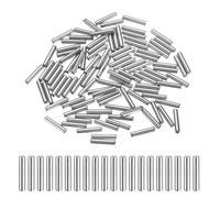 sourcing map 100 Pcs 1.5mm x 8mm Dowel Pins Bearing Steel Cylindrical Dowel Pins Shelf Support Peg Pin Rod Fasten Elements Metal Shelf Pegs +/-0.02mm Diameter Tolerance, Silver Tone