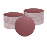 sourcing map 100 Pcs 150mm 6 Inch Sanding Disc 120 Grit Hook and Loop Sandpaper Random Orbital Sander Pads for Woodworking Automotive Metal