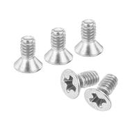 sourcing map 100 pcs #2-56x3/16 inches Machine Screws Phillips Pan Cross Head Screws Fasteners Bolts 304 Stainless Steel Silver for Wall Socket,House Repairs