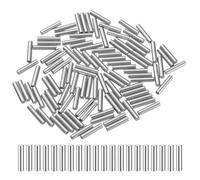 sourcing map 100 Pcs 2.5mm x 15mm Dowel Pins Bearing Steel Cylindrical Dowel Pins Shelf Support Peg Pin Rod Fasten Elements Metal Shelf Pegs +/-0.02mm Diameter Tolerance, Silver Tone