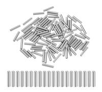 sourcing map 100 Pcs 2mm x 11mm Dowel Pins Bearing Steel Cylindrical Dowel Pins Shelf Support Peg Pin Rod Fasten Elements Metal Shelf Pegs +/-0.02mm Diameter Tolerance, Silver Tone