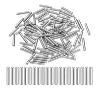 sourcing map 100 Pcs 3mm x 20mm Dowel Pins Bearing Steel Cylindrical Dowel Pins Shelf Support Peg Pin Rod Fasten Elements Metal Shelf Pegs +/-0.02mm Diameter Tolerance, Silver Tone