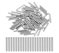 sourcing map 100 Pcs 3mm x 26mm Dowel Pins Bearing Steel Cylindrical Dowel Pins Shelf Support Peg Pin Rod Fasten Elements Metal Shelf Pegs +/-0.02mm Diameter Tolerance, Silver Tone