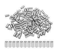 sourcing map 100 Pcs 4mm x 10mm Dowel Pins Bearing Steel Cylindrical Dowel Pins Shelf Support Peg Pin Rod Fasten Elements Metal Shelf Pegs +/-0.02mm Diameter Tolerance, Silver Tone