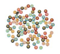 sourcing map 100 Pcs Acrylic Letter Beads, 4x7mm Colorful Round Alphabet Beads with Golden Letter R, Flat Alphabet Spacer Beads for Jewelry Making Bracelets Necklaces